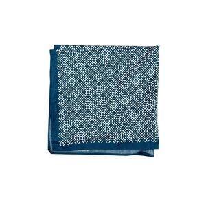 Tea Collection Hair Head Scarf Blue 24" Square